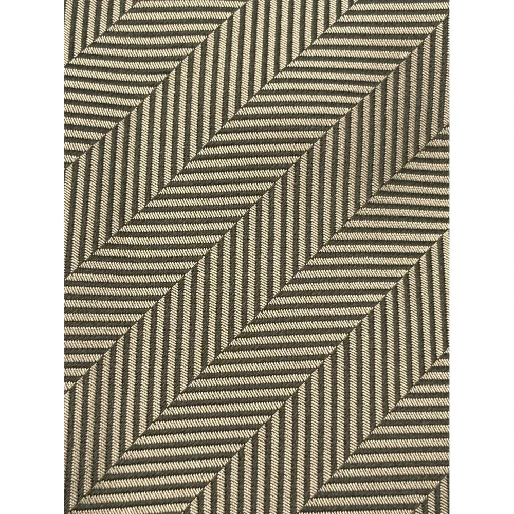 Hugo Boss BOSS 100% Silk Tie Silver Gray Herringbone Geometric Woven Designer